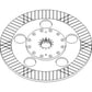 AL162808 Brake Disc Fits John Deere 5055E 5065E 5075E 5078E 5085E 5103 5200