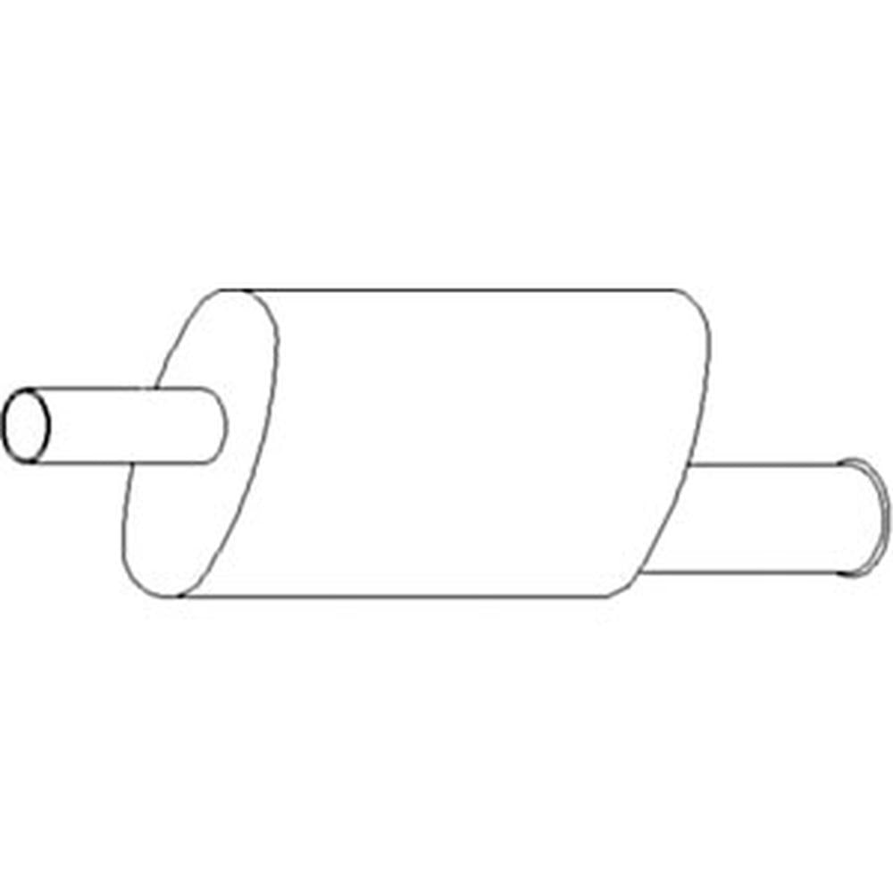 Fits John Deere Muffler AL27389, 1417-2800