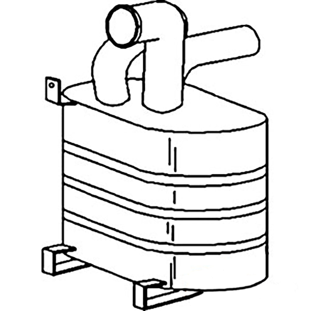 Muffler Fits John Deere Replaces AL30338
