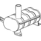 AL31552 Muffler Fits John Deere 820 830 930 1350 1020 1040 1350 1850 Tractor