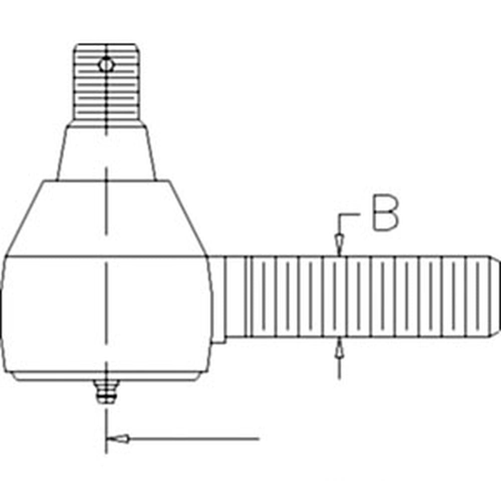 Tie Rod End - Fits John Deere - AL37523 - Replaces AL34262