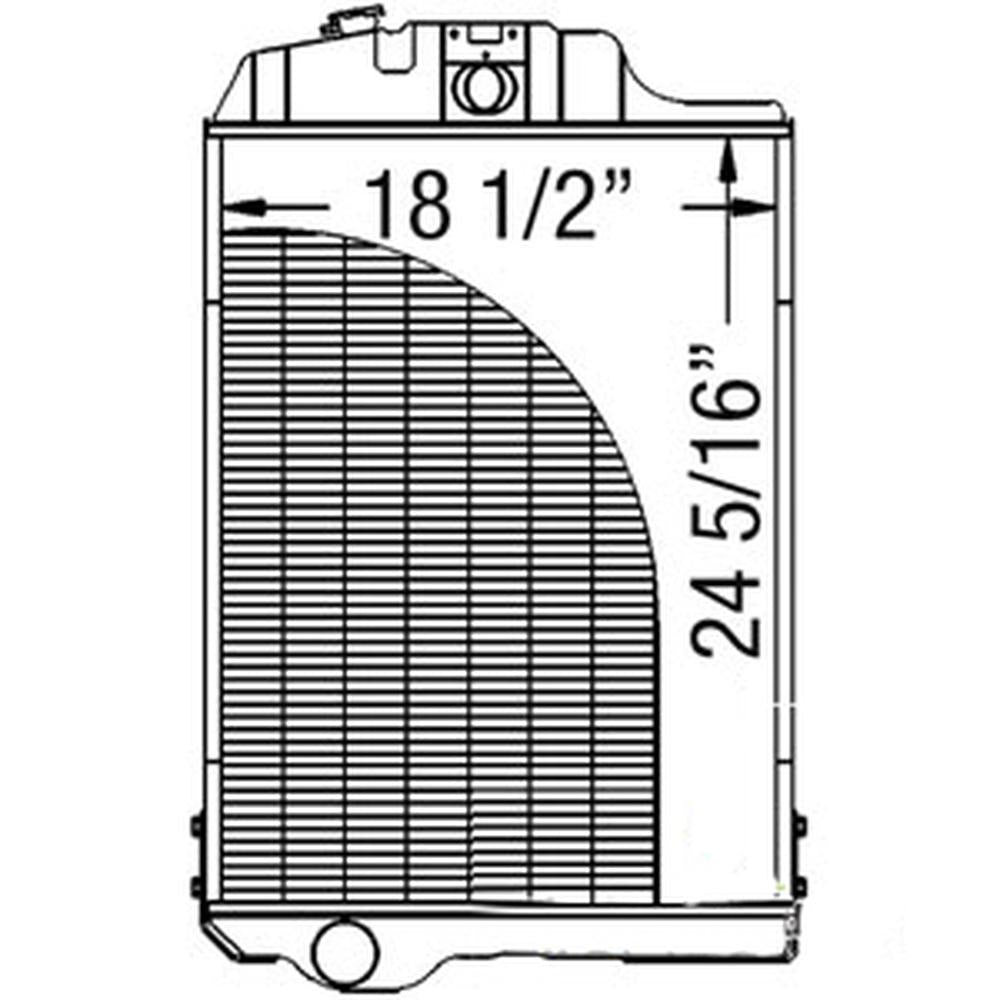 Fits John Deere RADIATOR AL37566 AL31238 2940 2950 3040 3140