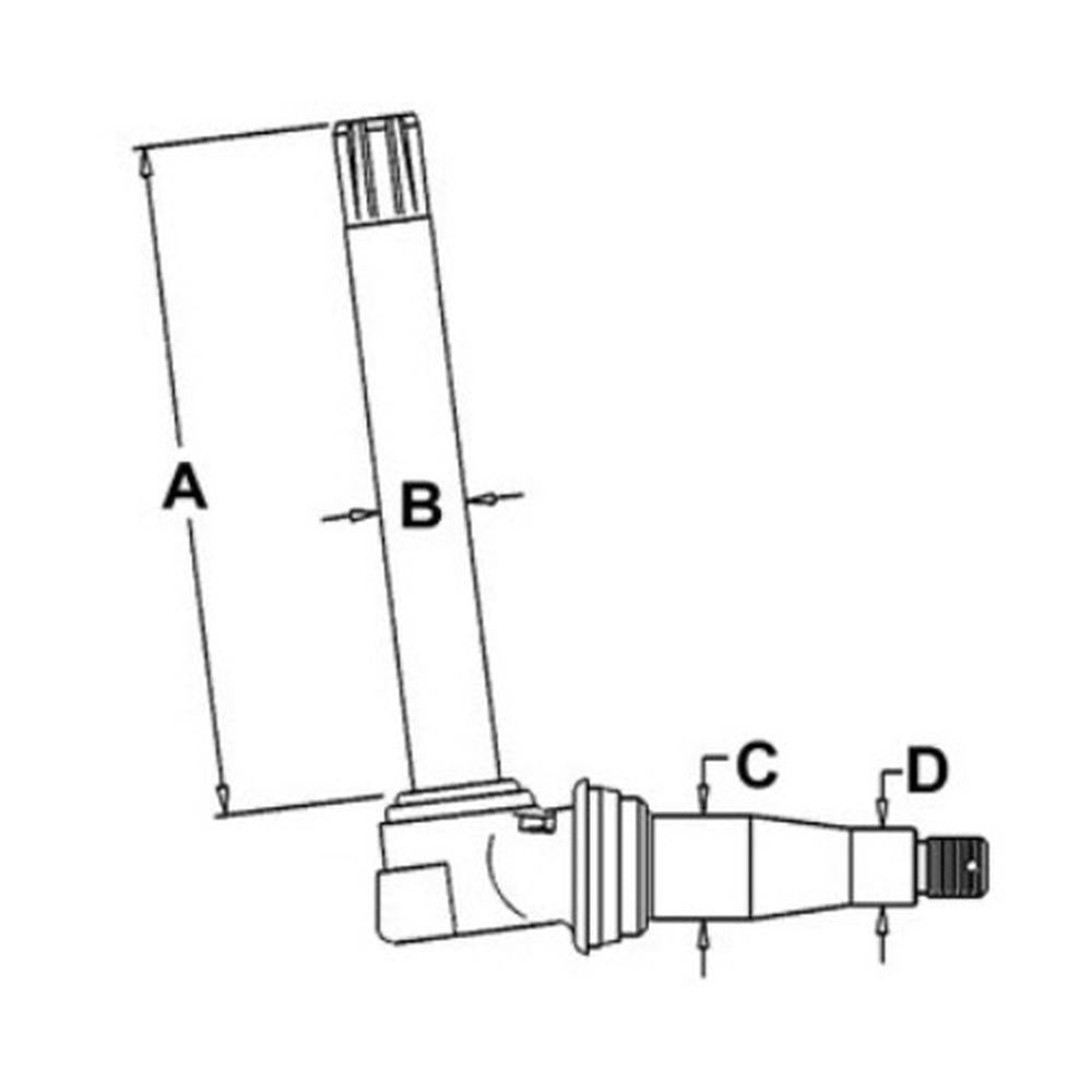 WN-AL38381-PEX Spindle, Splined Fits John Deere 2150 2255 2350 2550 2750 2755