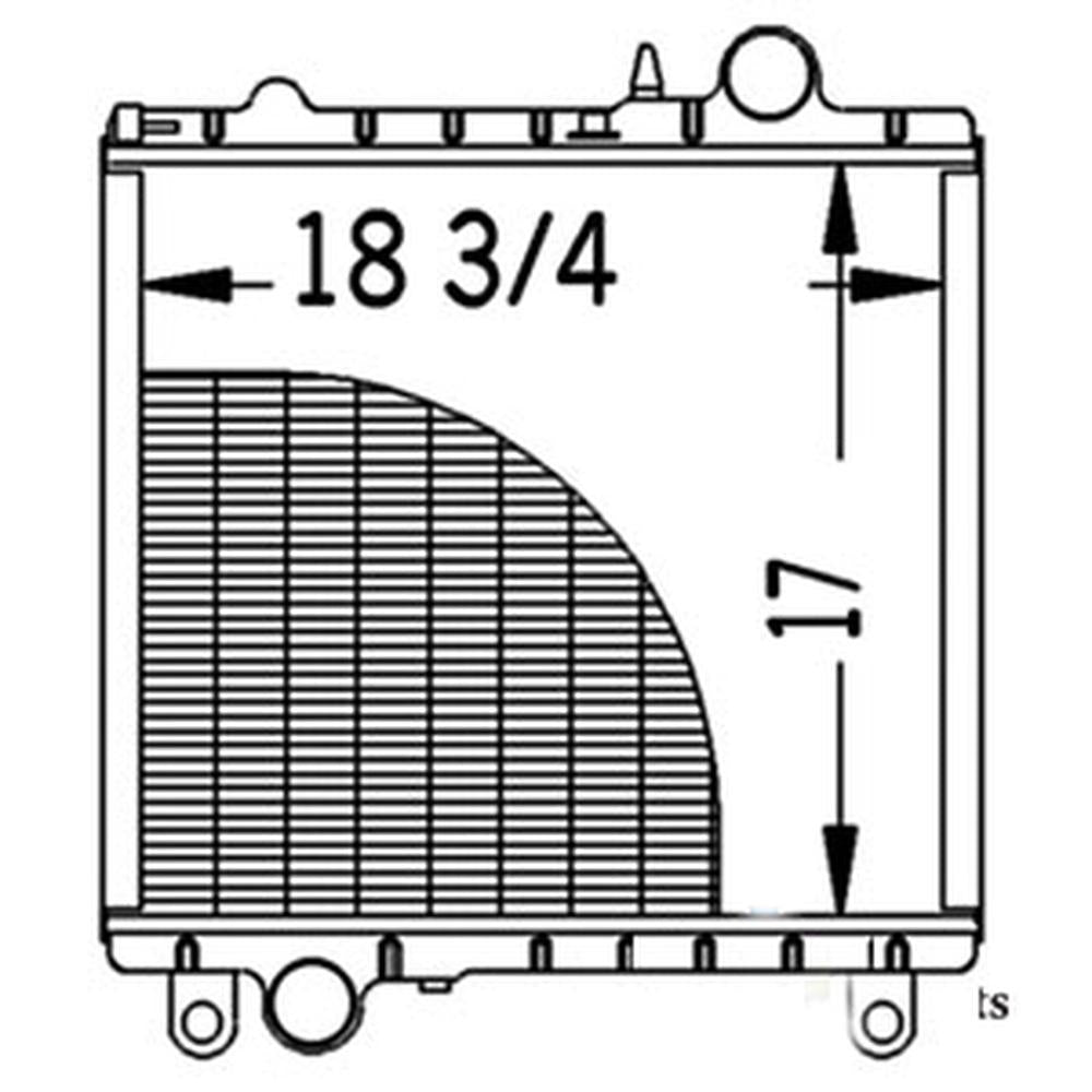 Radiator Fits John Deere Replaces AL59532