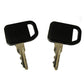 Qty 2: Ignition Key(s) with Plastic Cover Fits John Deere Replaces 1-8777