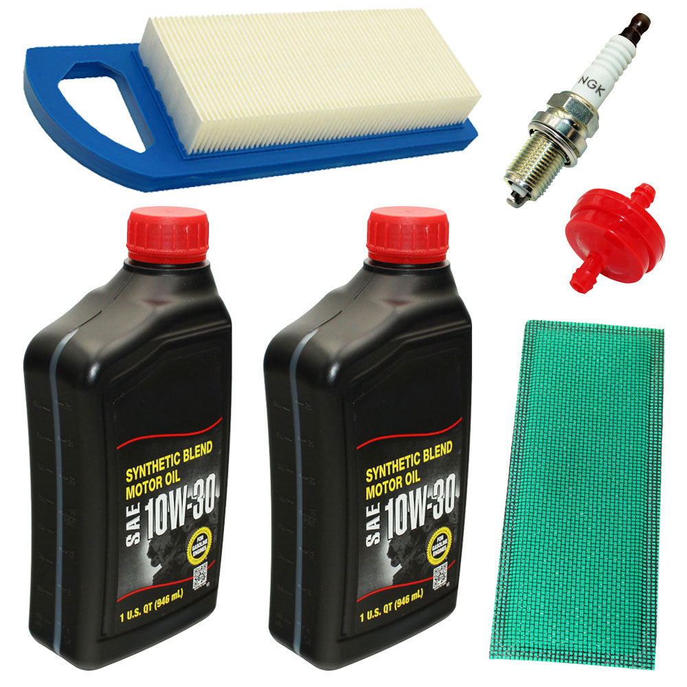 Filter Set w/ Spark Plugs and Oil Fits Briggs & Stratton Replaces 1501729MA