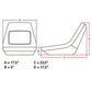 Black Seat Fits John Deere 655 755 756 855 856 955. AM107759 AM107759-A VG1169