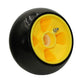 Yellow Deck Gage Wheel Fits John Deere Replaces AM115488