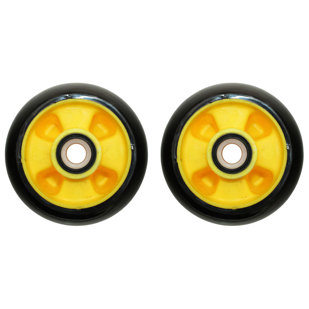 Qty. 2: Yellow Deck Gage Wheel  Fits John Deere Replaces AM115488