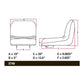 Yellow High Back Seat Fits John Deere Replaces ST49