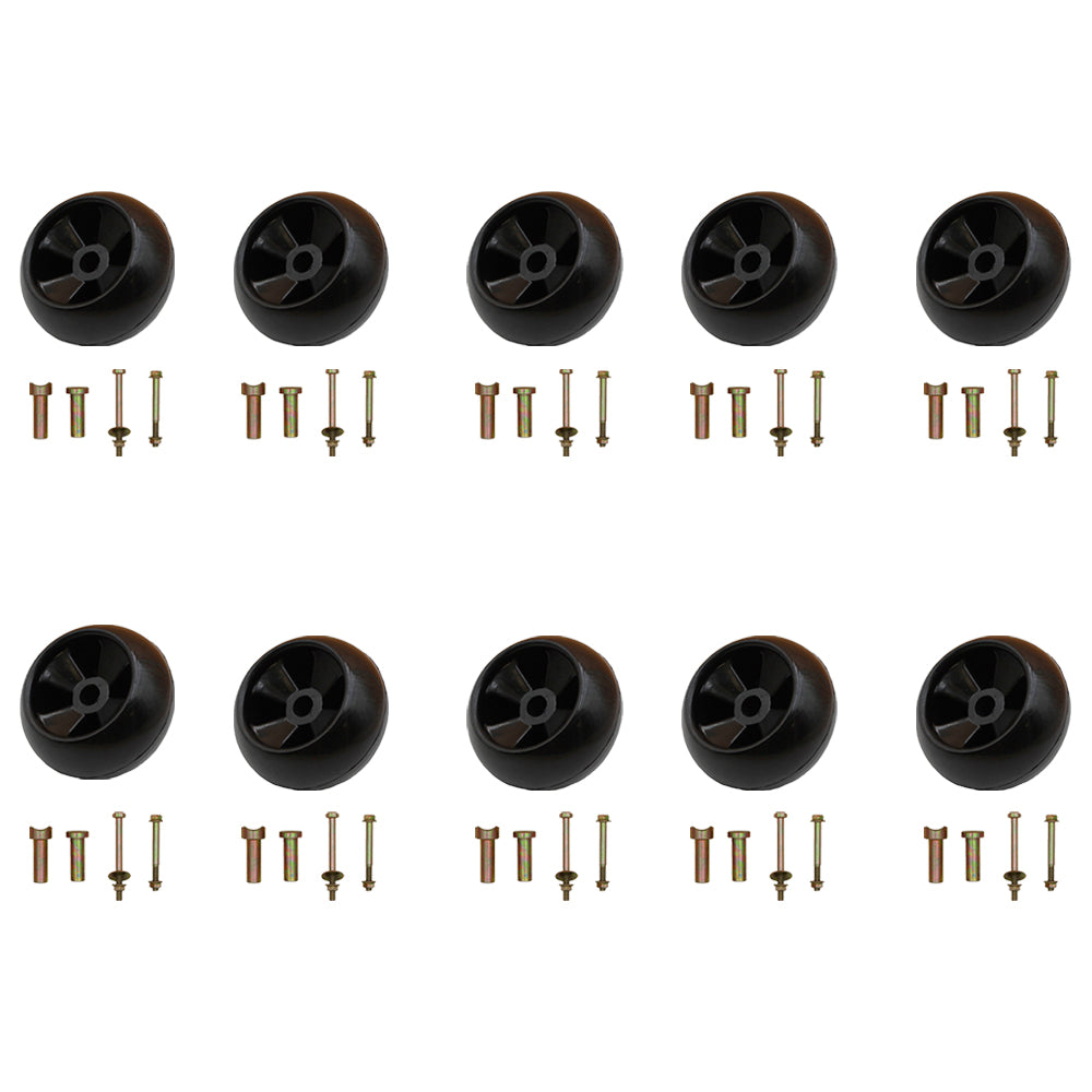 (Pack of 10) Deck Wheel Kit Fits John Deere AM116299, AM133602, M111489, M125172