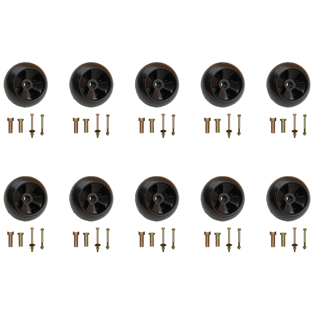 (Pack of 10) Deck Wheel Kit Fits John Deere AM116299, AM133602, M111489, M125172