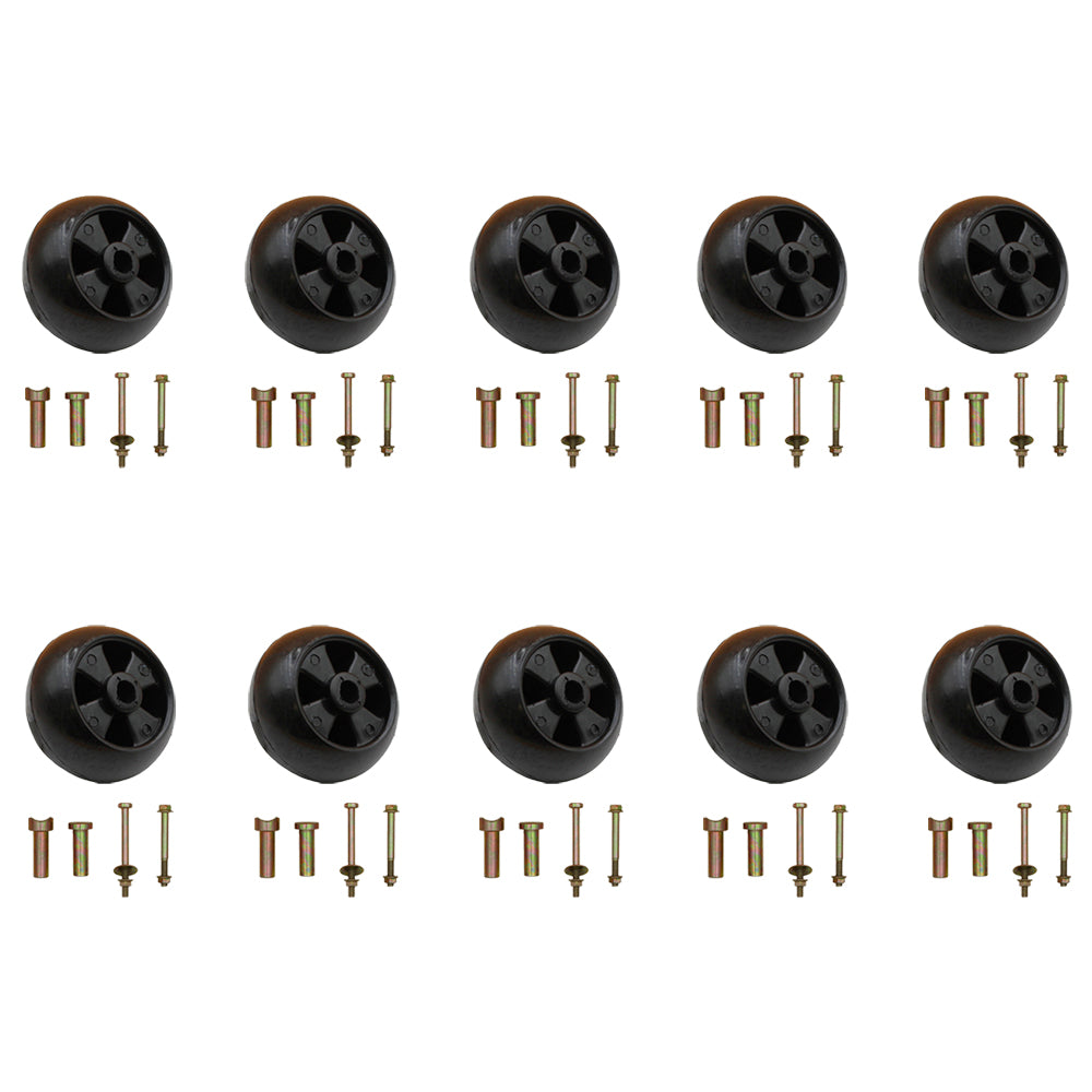 10PK Plastic Deck Wheel Kit Fits John Deere 737 757 Z Trak 60" Z Trak AM116299