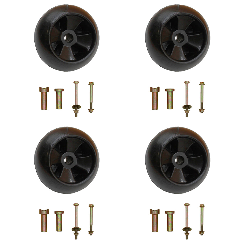 4 Heavy Duty Riding Lawn Mower Deck Wheel Bolt Nut Fits Craftsman 133957 193406