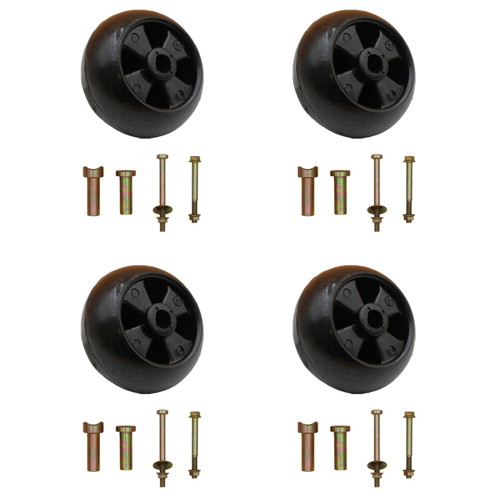 AM-116299 M84690 Mower Deck Wheels w/ Bolts Nuts Washers Fits John Deere OEM Typ