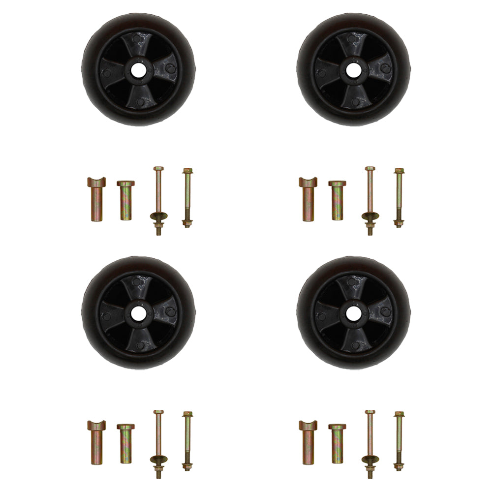 AM-116299 M84690 Mower Deck Wheels w/ Bolts Nuts Washers Fits John Deere OEM Typ