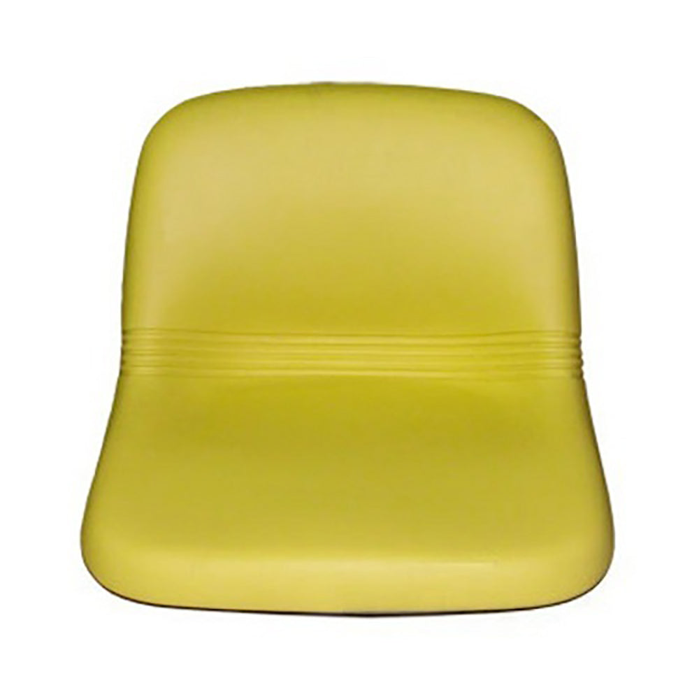 A-AM123666 Yellow Vinyl High Back Seat - Fits John Deere Riding Mowers
