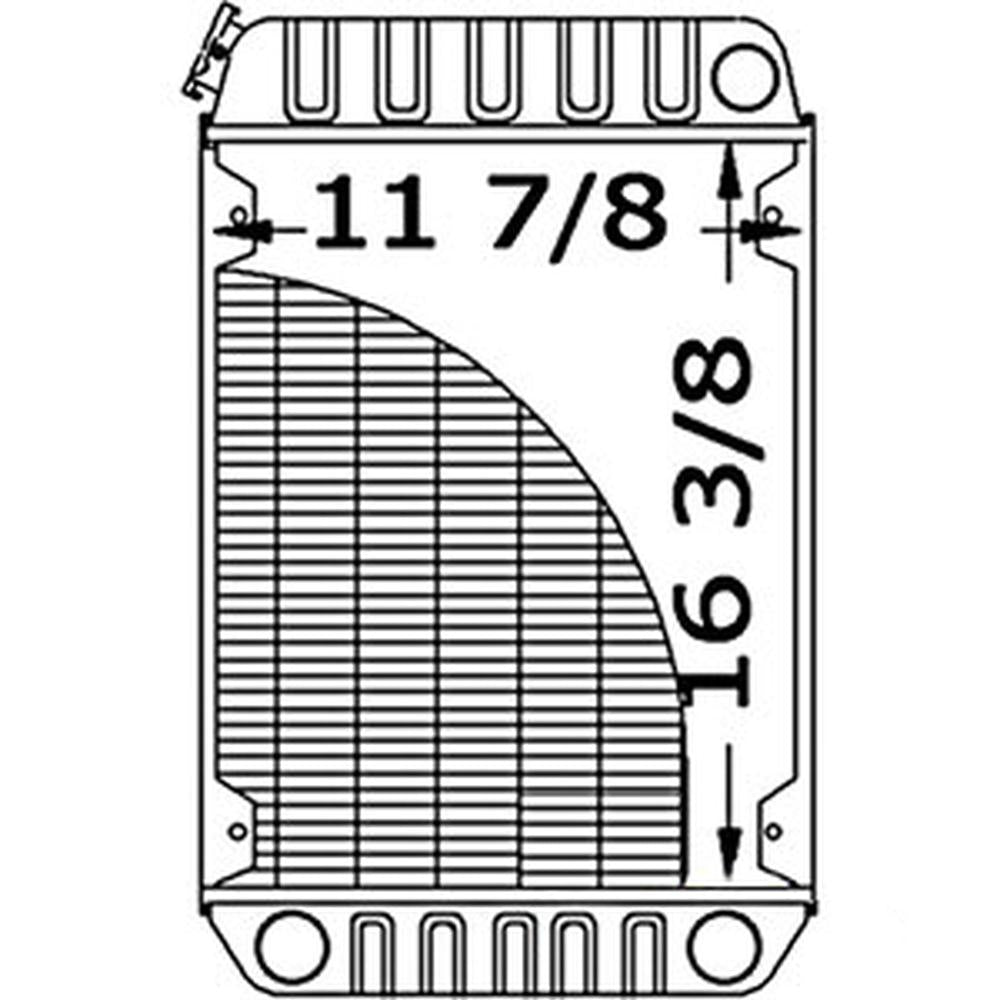 AM130325 Radiator 219934 Fits John Deere Skid Steer Models 375 3375