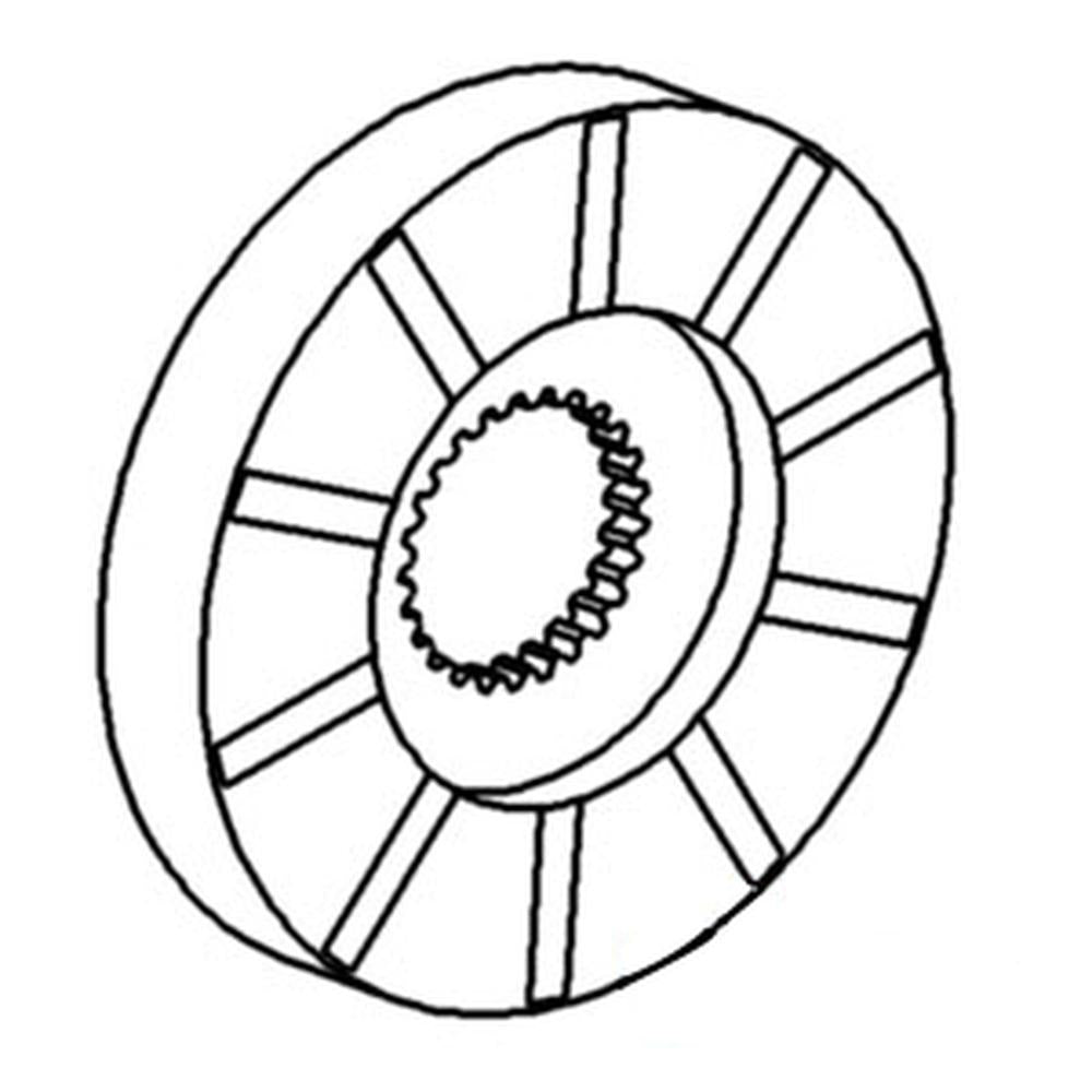 AM1967T New Riveted Brake Disc Fits John Deere 40 320 330 420 430 1010