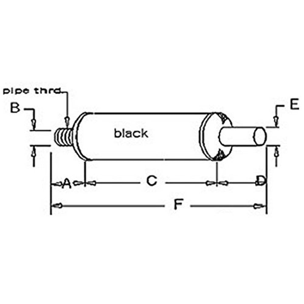 AM30280 AM30049 Muffler Fits John Deere Models