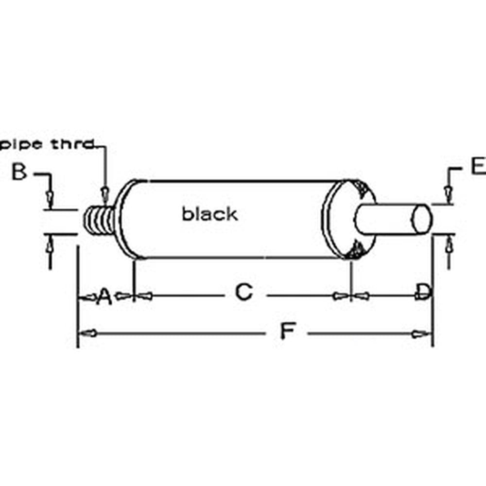 AM30280 AM30049 Muffler Fits John Deere Models