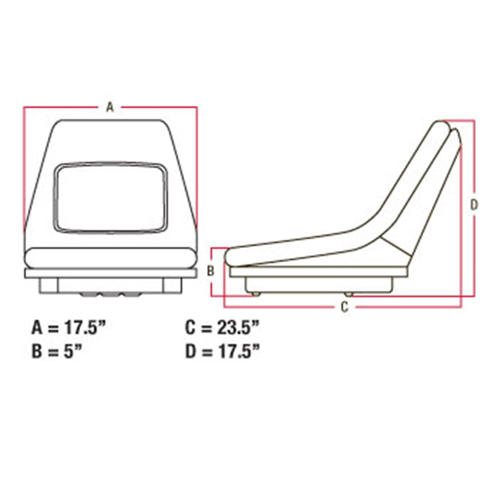 Seat Yellow Fits John Deere 4100 4010 4110 445 455 4115 AM879503
