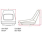 Fits John Deere AM117489 Lawn Mower Seat fits 445, 455, 4010 Compact