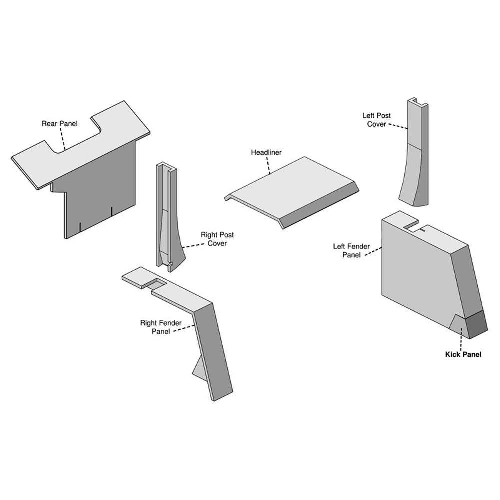 AMC2094UK Upholstery Kit, Gray