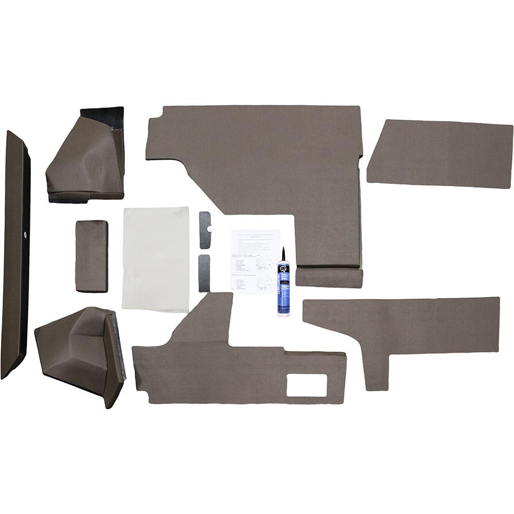 AMSS4145 Qwik Fit Lower Cab Kit, Brown Vinyl