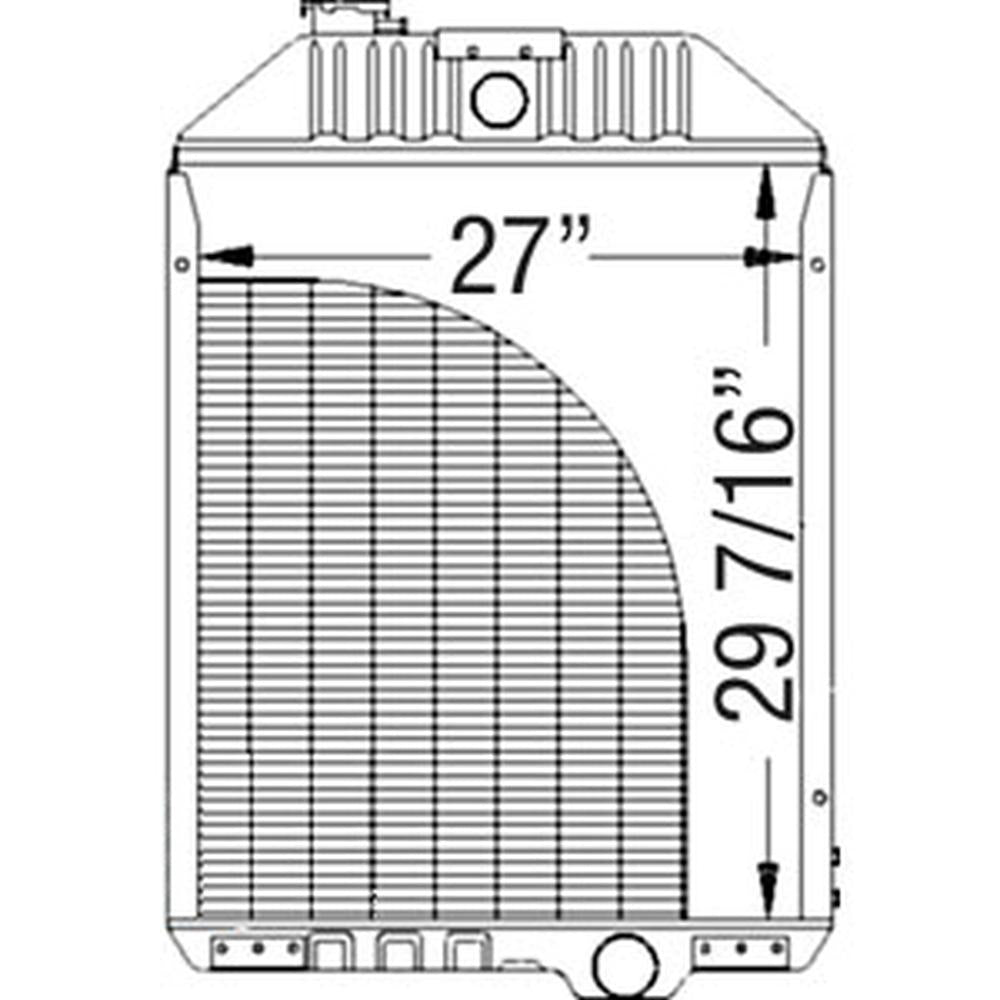 AN195300 New Radiator Fits John Deere Cotton Picker 9960 9965 9970