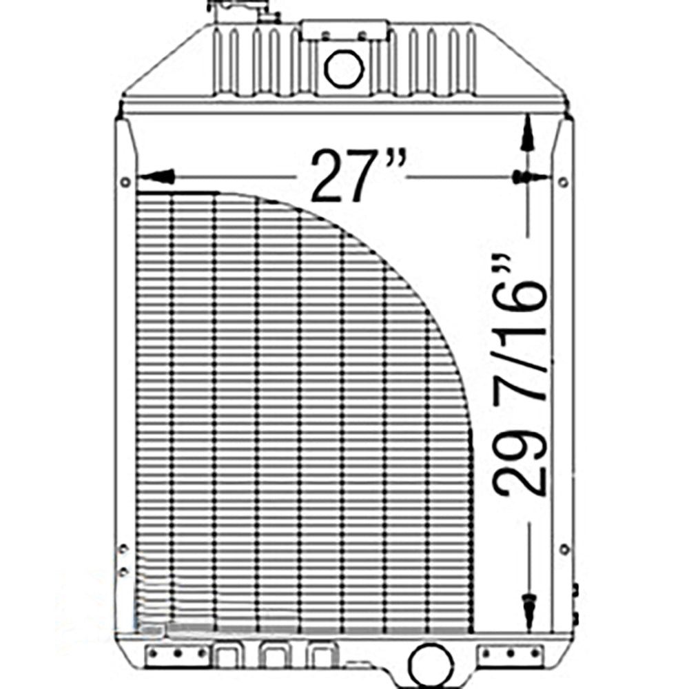 AN195300 New Radiator Fits John Deere Cotton Picker 9960 9965 9970