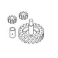 APN6600A Oil Pump Repair Kit Fits Ford Tractor 8N 9N 2N w/ 9/16" Gear