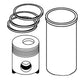 AR100646 New Piston Liner Kit Fits John Deere 6602 6620 6622 7720 9940 9950 +