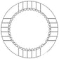 WN-AR108105-PEX PTO, Disc Fits John Deere 1020 1520 2020 2030 2630 1530 2240