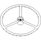 Replacement Fits John Deere Combine Steering Wheel 105 5200 5400 5440 5460