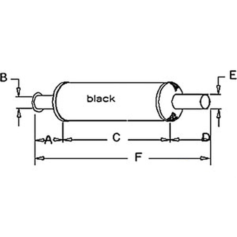 Fits John Deere MUFFLER AR30190 4020 (W/ DIESEL ENGINE SN 200999), 4