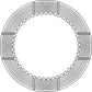 E-RE227812 Clutch Friction Disc Fits John Deere 1020, 1030, 1120, 1130, 1630 +++