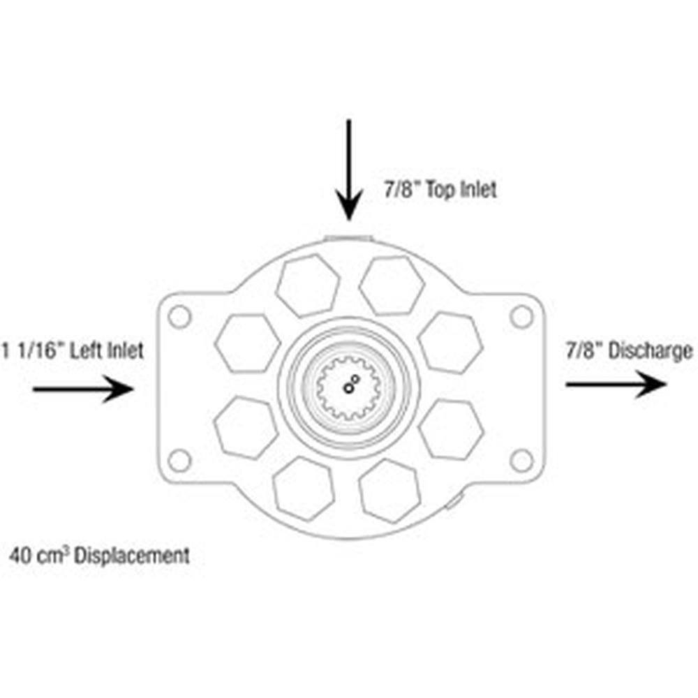 AR39695 Reman Hydraulic Pump Fits John Deere Tractor 2510 2520 3010 3020 4010 +