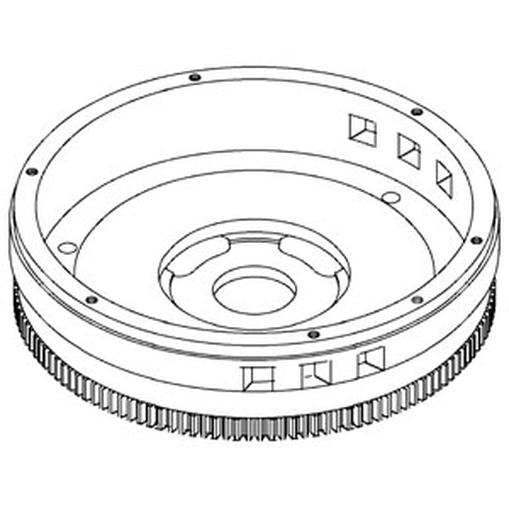 HR40565 Flywheel, w/ Ring Gear Fits John Deere