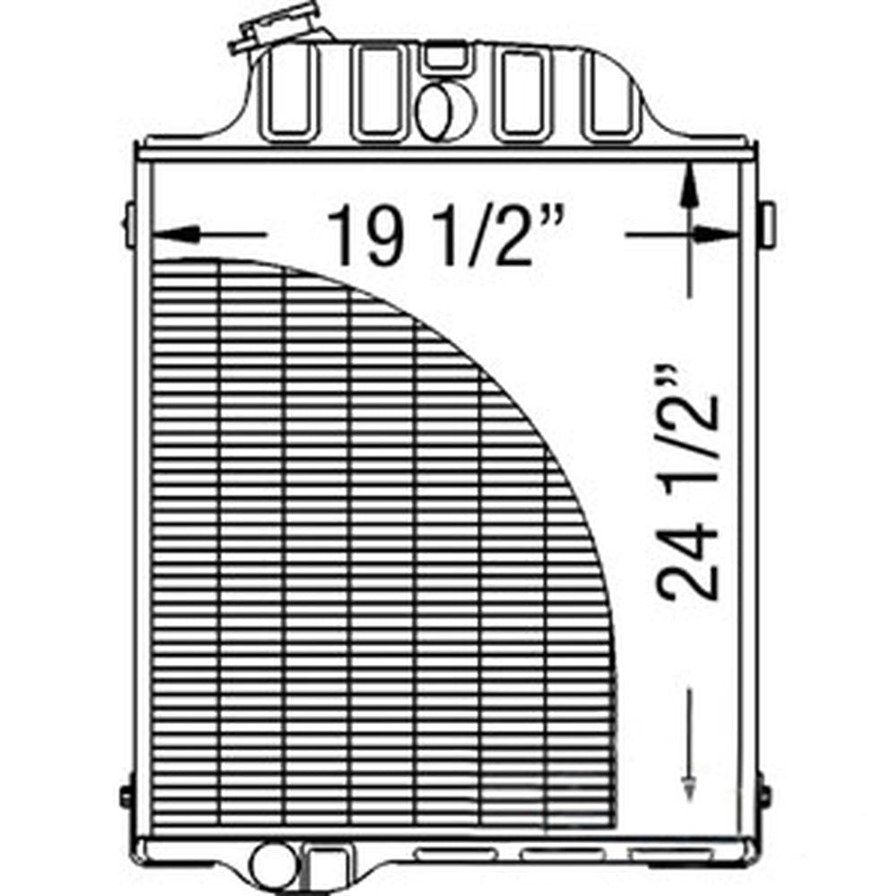 Radiator, AR40832,AR46434, AR49454 Fits John Deere Tractor 4000, 4020