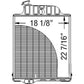 Radiator Fits John Deere Replaces AR34457
