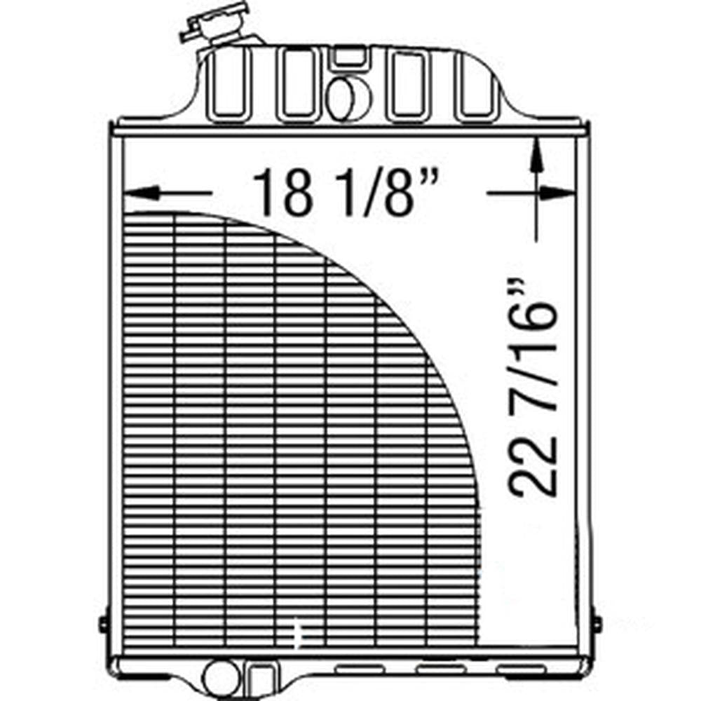 Radiator Fits John Deere Replaces AR34457