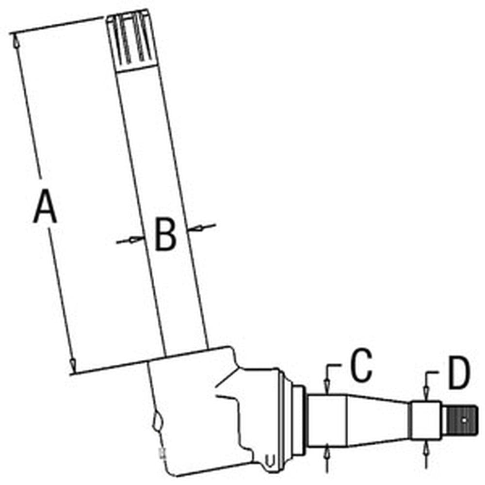 AR53850 RH / LH Spindle Fits John Deere Tractor 4030