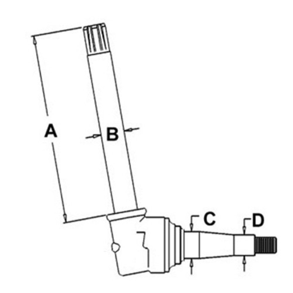 Spindle - Right Hand/Left Hand Fits John Deere 3010 3020 4000 4020 4320 AR55179