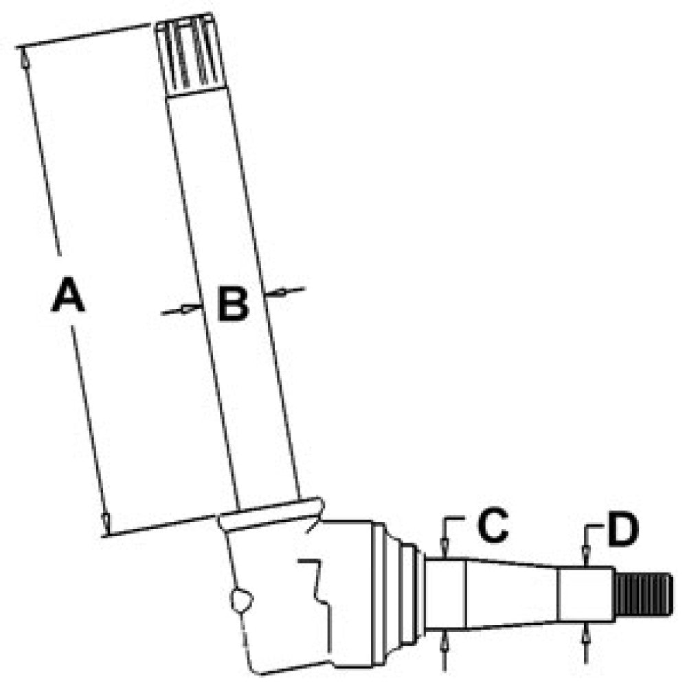 Universal Spindle Fits 3010 3020 4000 4010 4020 4320 All Standard Non-Adj. Front