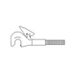 Top Link End - Right Hand Fits John Deere 4000 4020 4040 4320 4430 4440 4230