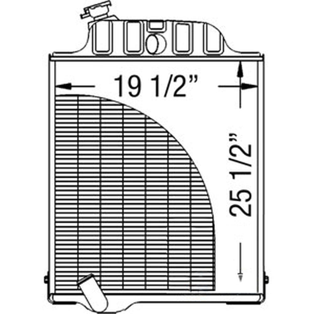 Radiator Fits John Deere Tractor 4230 AR61883 AR61882 AR62663