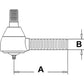 AR63588 Inner Tie Rod Fits John Deere 4030 4230 4430 4630 4040 4240 4440 ++ Trac