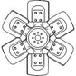 6 Blade Fan Fits 2940 2950 3150 4030 4040 4230 AR64075 AR64075-A