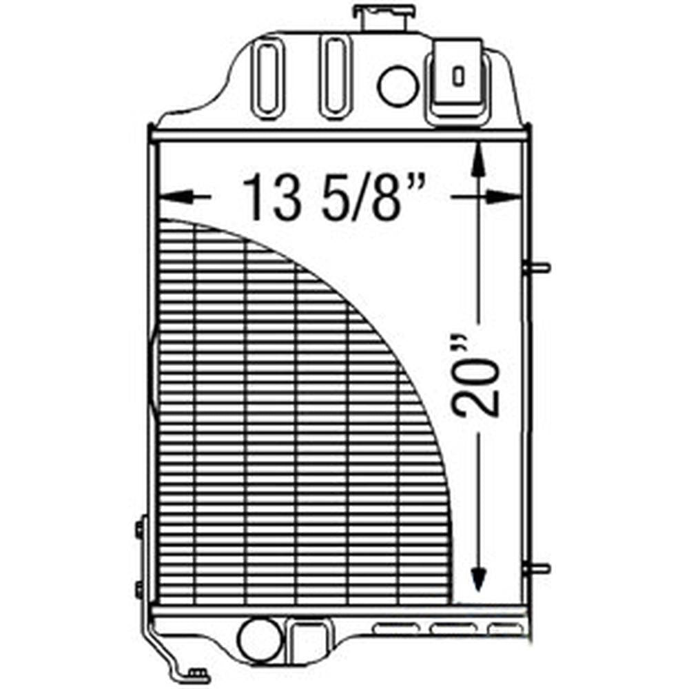 Radiator Fits John Deere 1520 1830 2020 2030 2120 2130 2630 2440 2640 AR65715